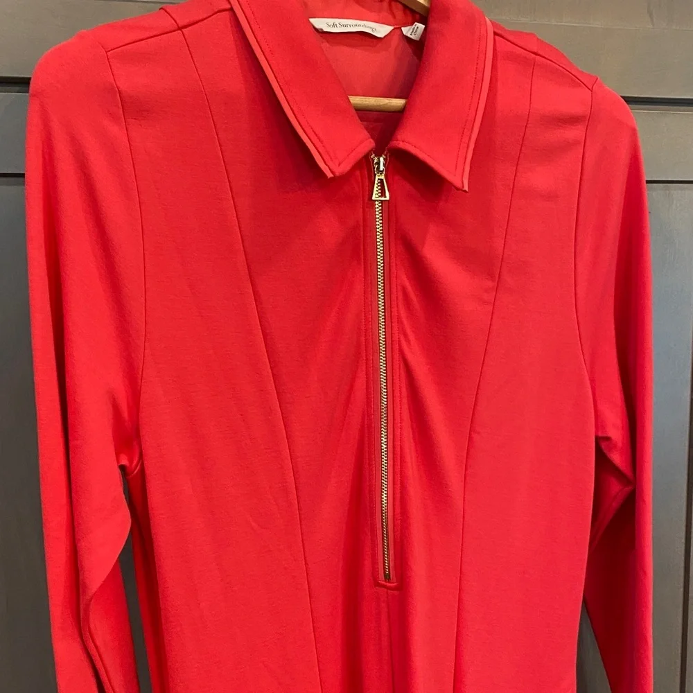 Soft Surroundings Vibrant Zipper Front Maxi Dress - Picture 5 of 9